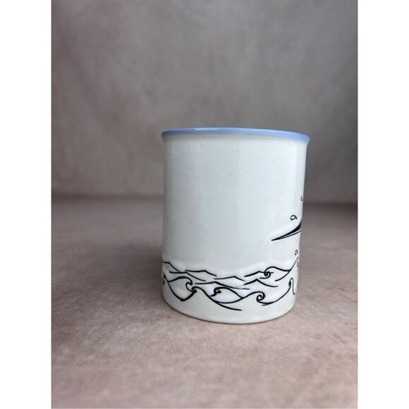 Vintage Merlin Swordfish Coffee Mug Fishing Nautical - Picture 5 of 10